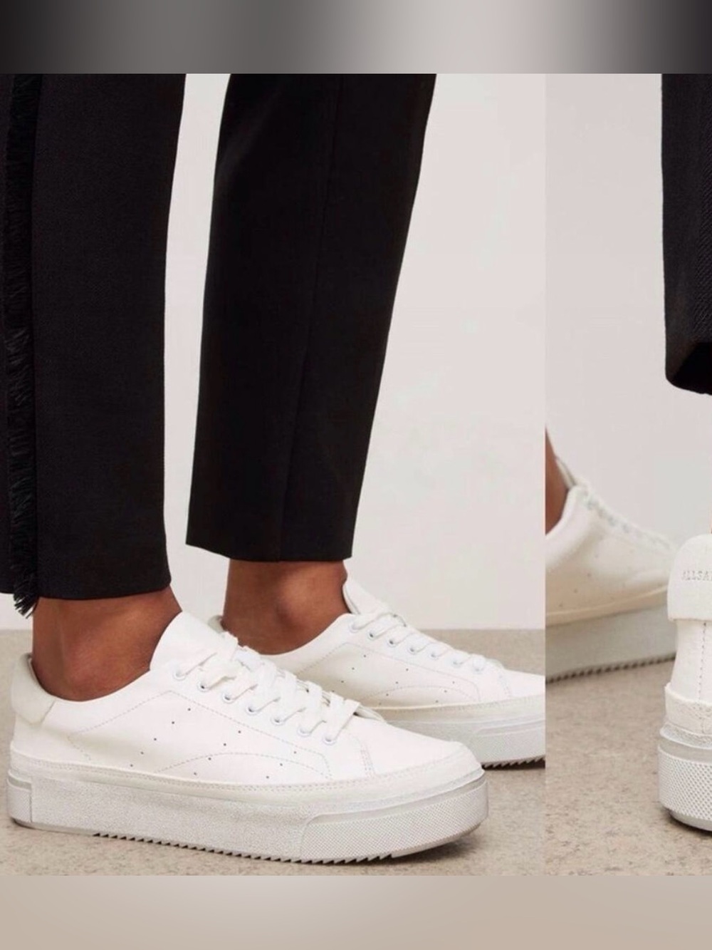 All Saints Trish Calf Leather Sneakers size 10